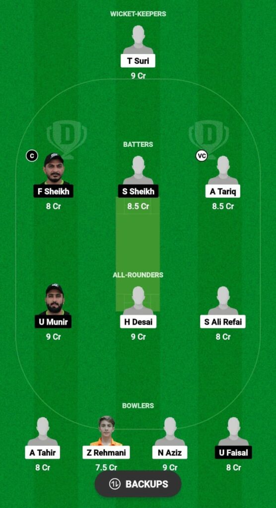 SVDJ vs SRE Dream11 Prediction Fantasy Cricket Tips Dream11 Team ICCA Academy i10 2023