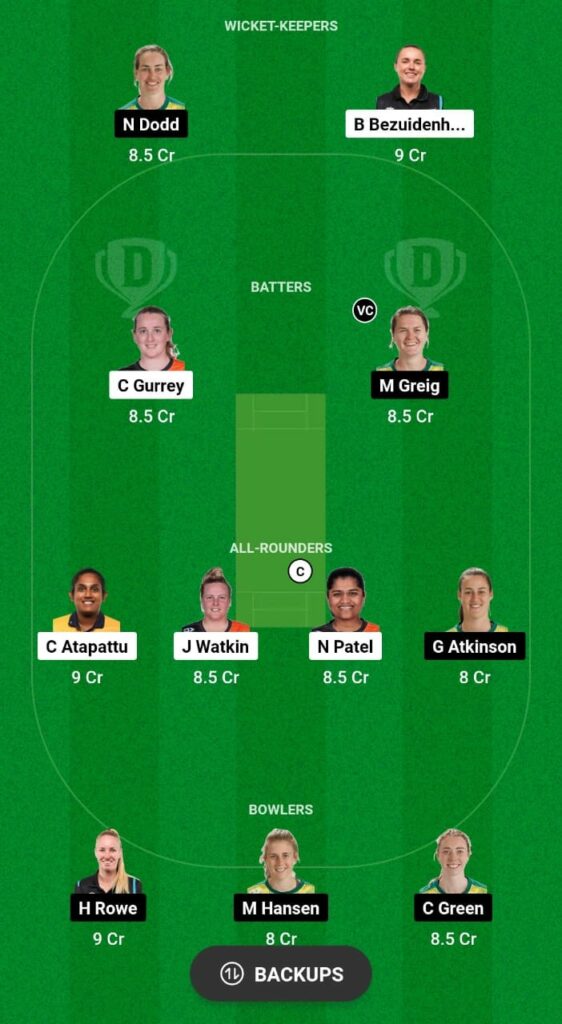 NB-W vs CH-W Dream11 Prediction Fantasy Cricket Tips Dream11 Team Dream11 Women’s Super Smash T20