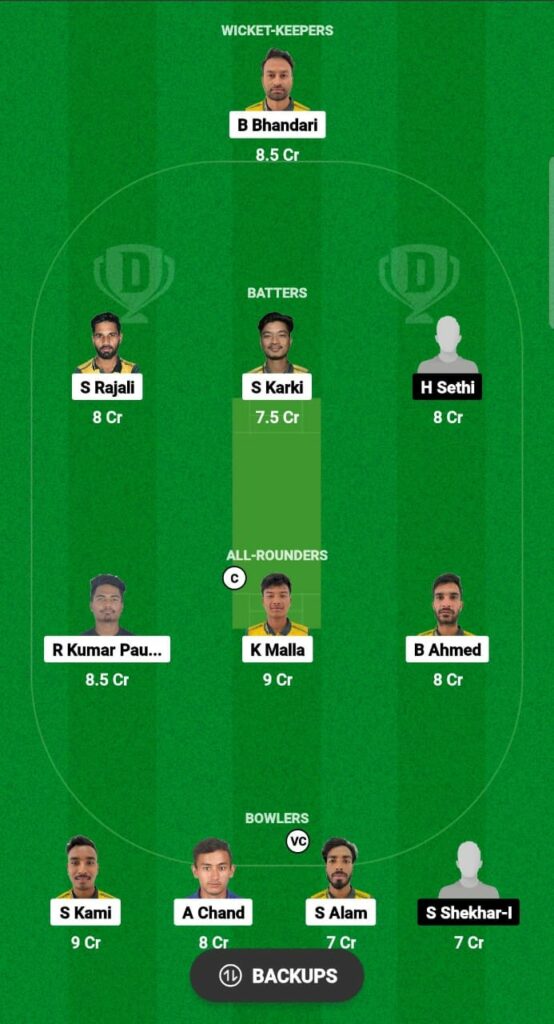 NA vs WCN Dream11 Prediction Fantasy Cricket Tips Dream11 Team Nepal Pro T20 Championship