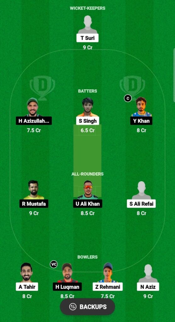 SVDJ vs KWN Dream11 Prediction Fantasy Cricket Tips Dream11 Team ICCA Academy i10 2023