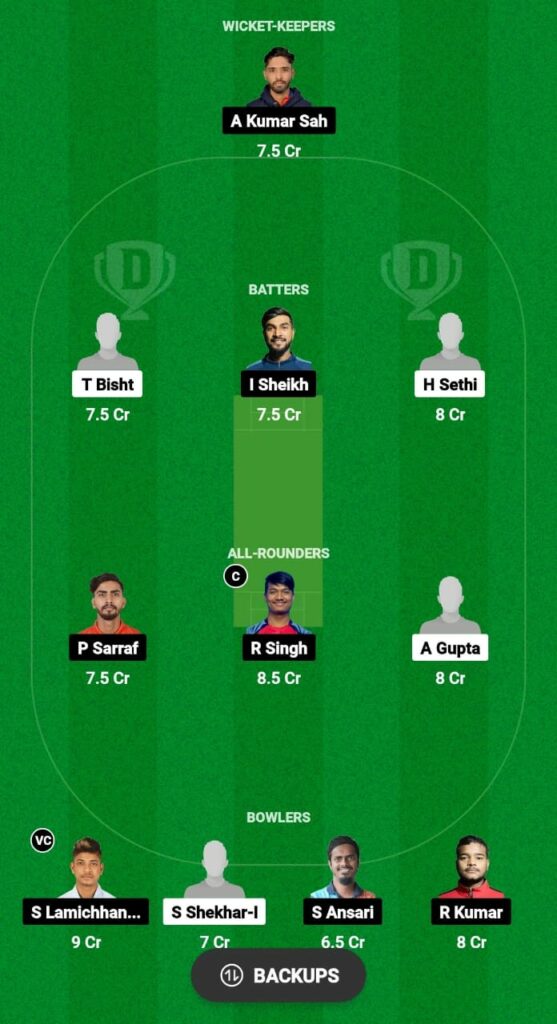 WCN vs PXI Dream11 Prediction Fantasy Cricket Tips Dream11 Team Nepal Pro T20 Championship