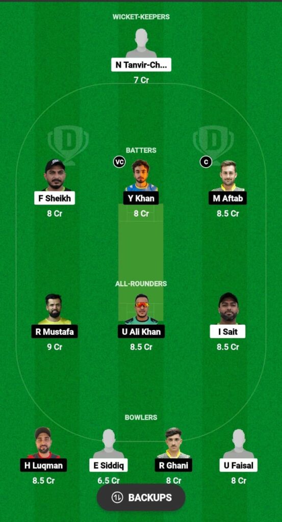 SRE vs KWN Dream11 Prediction Fantasy Cricket Tips Dream11 Team ICCA Academy i10 2023