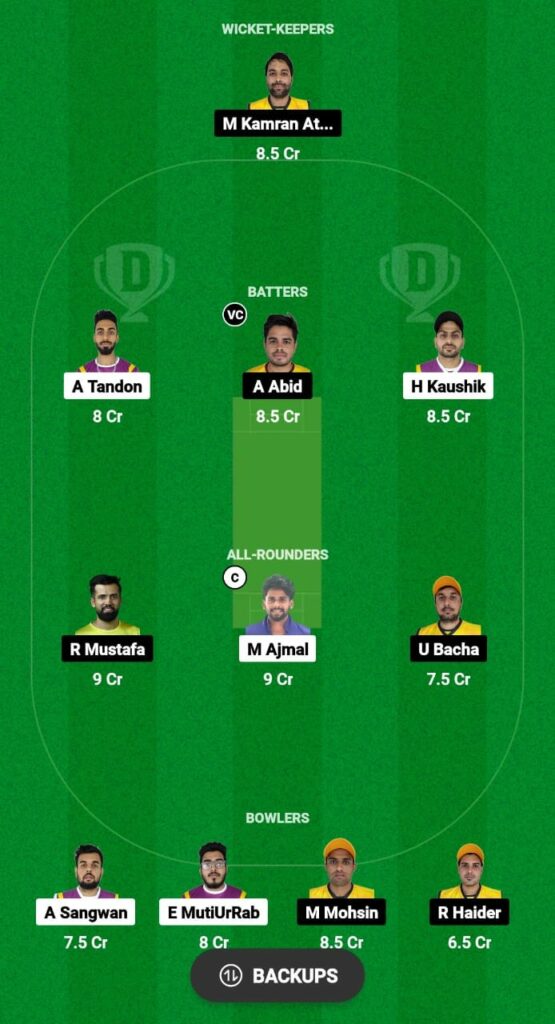 AJM vs ABD Dream11 Prediction Fantasy Cricket Tips Dream11 Team Emirates D10