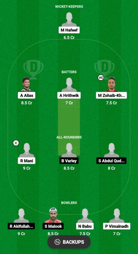 CSG vs AZ Dream11 Prediction Fantasy Cricket Tips Dream11 Team ICCA Academy i10 2023