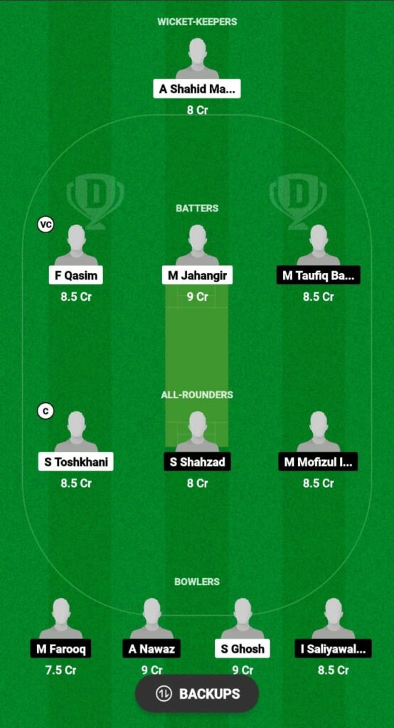 BS vs REN Dream11 Prediction Fantasy Cricket Tips Dream11 Team KCC Emerging T20 League 