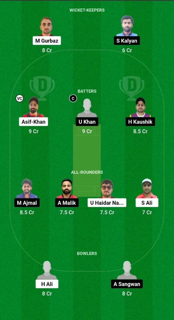 SHA vs AJM Dream11 Prediction Fantasy Cricket Tips Dream11 Team Emirates D10 