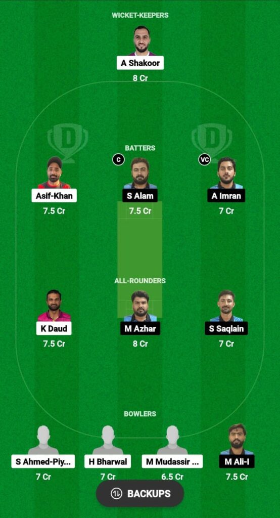 AMV vs PNL Dream11 Prediction Fantasy Cricket Tips Dream11 Team ICCA Academy i10 2023 