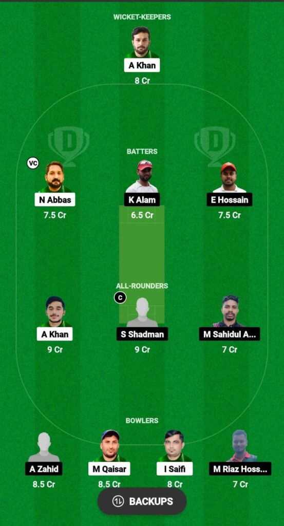 GS vs BDT Dream11 Prediction Fantasy Cricket Tips Dream11 Team Grand Rumble T10 Championship 2023 