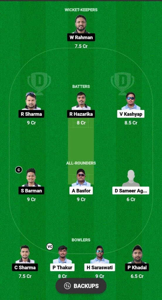 AC vs CCC Dream11 Prediction Fantasy Cricket Tips Dream11 Team GSA T20 Champions Trophy 