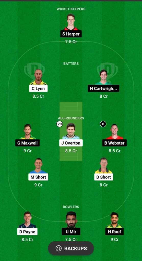 STR vs STA Dream11 Prediction Fantasy Cricket Tips Dream11 Team BBL 2023 