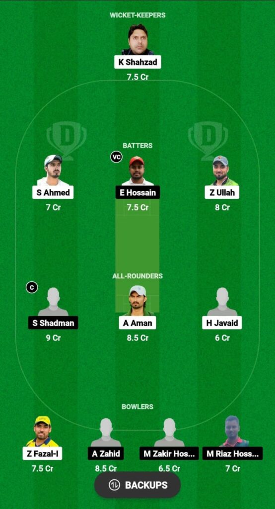 KLZ vs BDT Dream11 Prediction Fantasy Cricket Tips Dream11 Team Grand Rumble T10 Championship 2023 