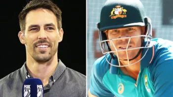 Mitchell Johnson and David Warner