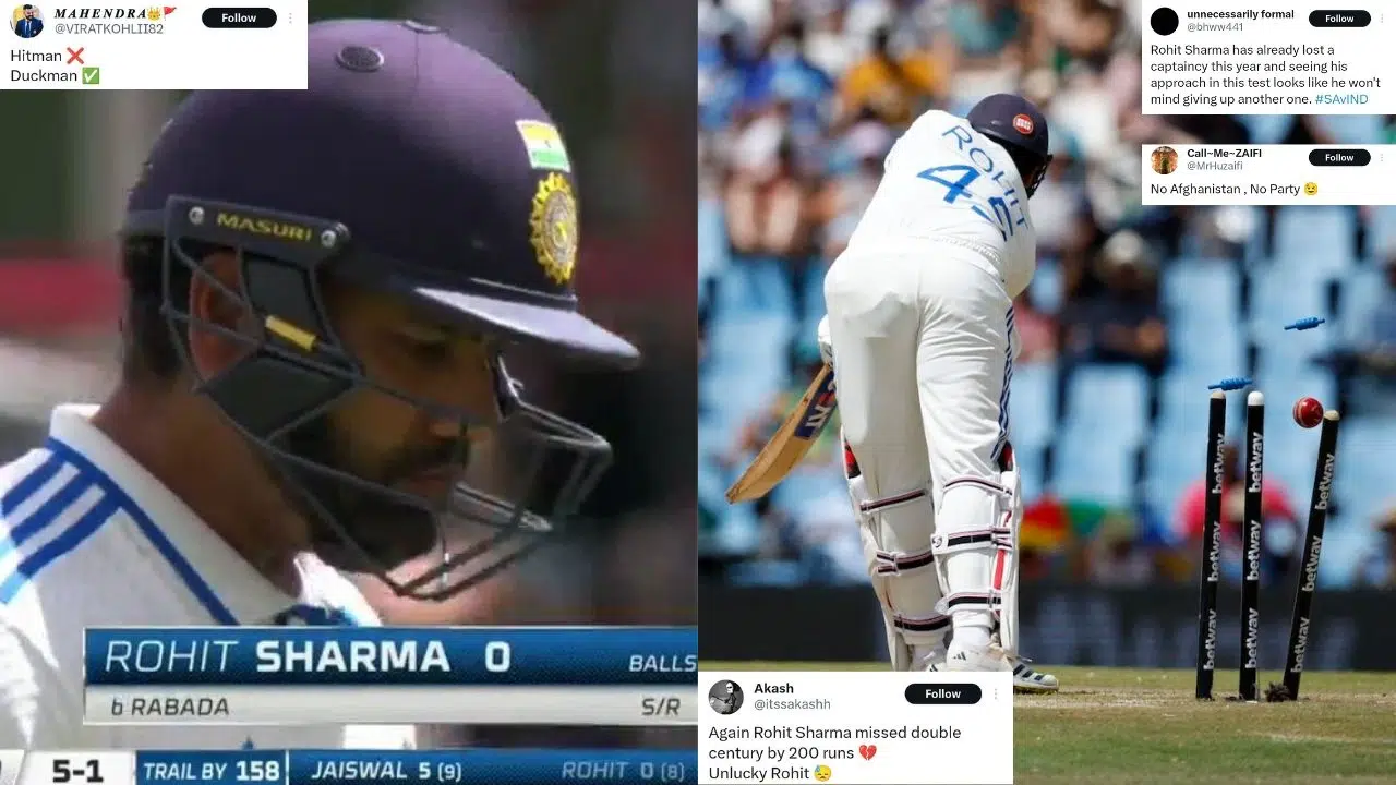 IND vs SA: Choking Of Highest Quality! Duckman! - Twitter Slams Rohit Sharma For Bagging Duck