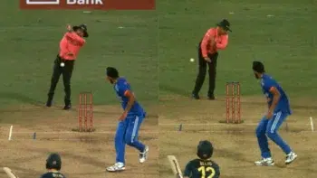 Umpire, Nathan Ellis, Arshdeep Singh, India