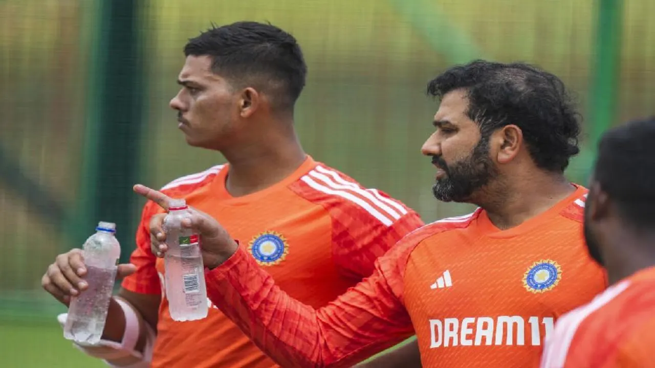 Yashasvi Jaiswal And Rohit Sharma in Training
