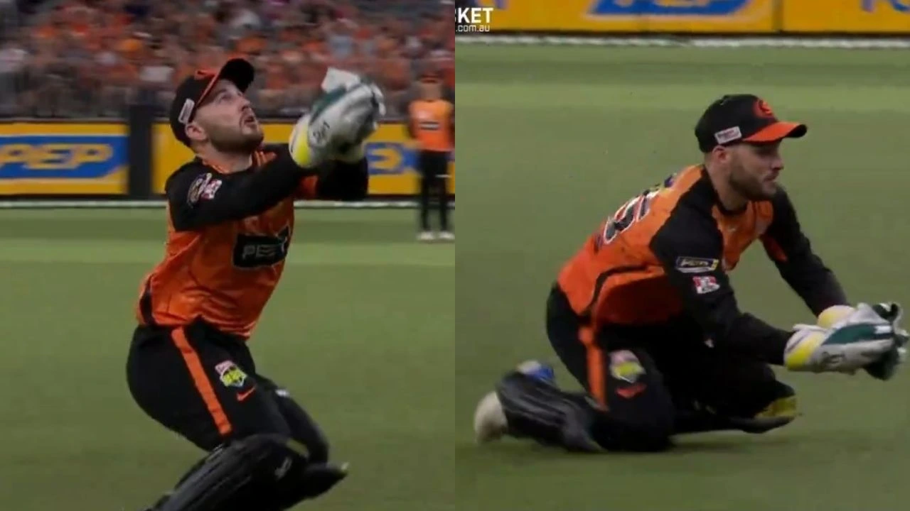 BBL 2023-24 Watch - Josh Inglis Takes An Absolute Screamer To Dismiss Jordan Silk