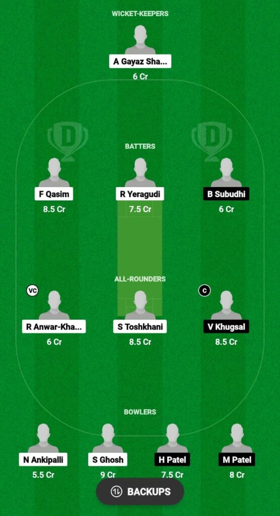 BS vs GL Dream11 Prediction Fantasy Cricket Tips Dream11 Team KCC Emerging T20 League 