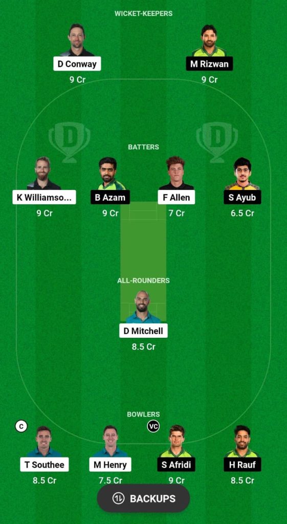 NZ vs PAK Dream11 Prediction Fantasy Cricket Tips Dream11 Team Pakistan Tour of New Zealand 