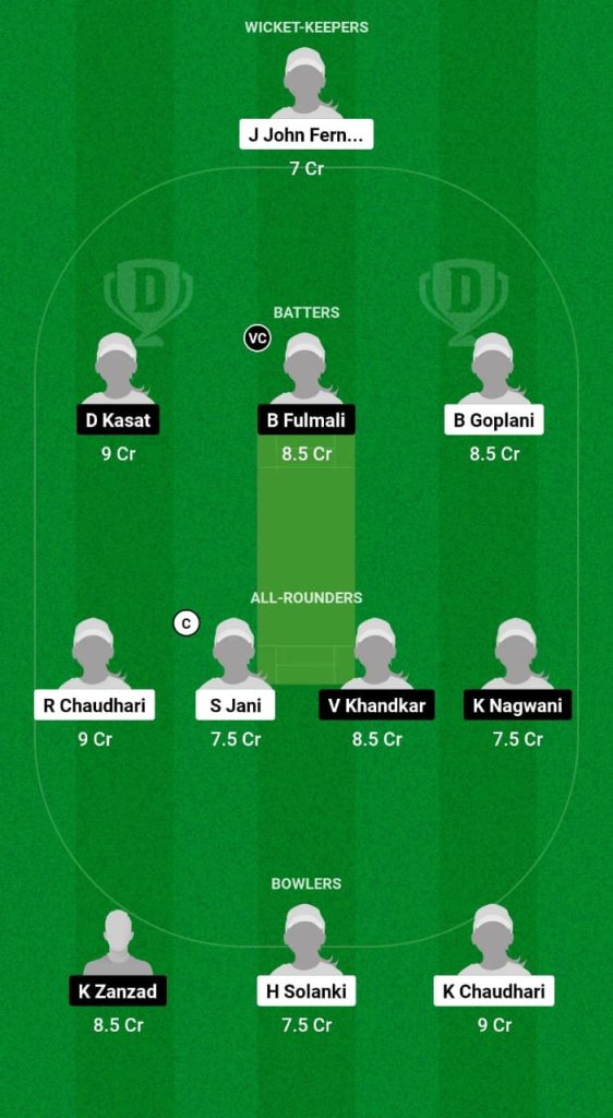 GUJ-W vs VID-W Dream11 Prediction Fantasy Cricket Tips Dream11 Team Indian Women's Domestic OD 