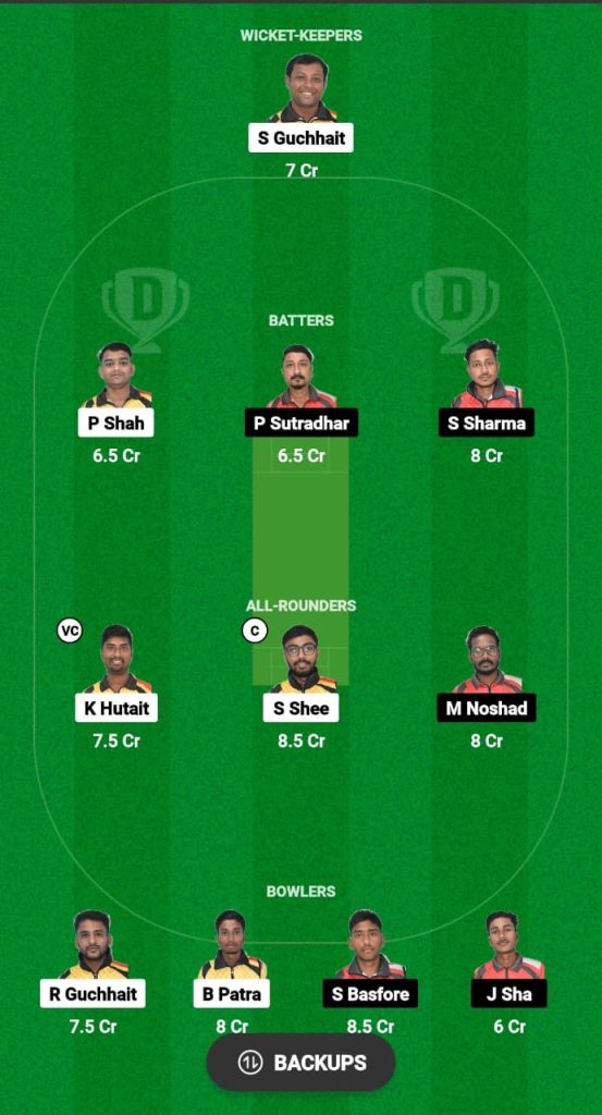 PMD vs AT Dream11 Prediction Fantasy Cricket Tips Dream11 Team Kolkata NCC T20 