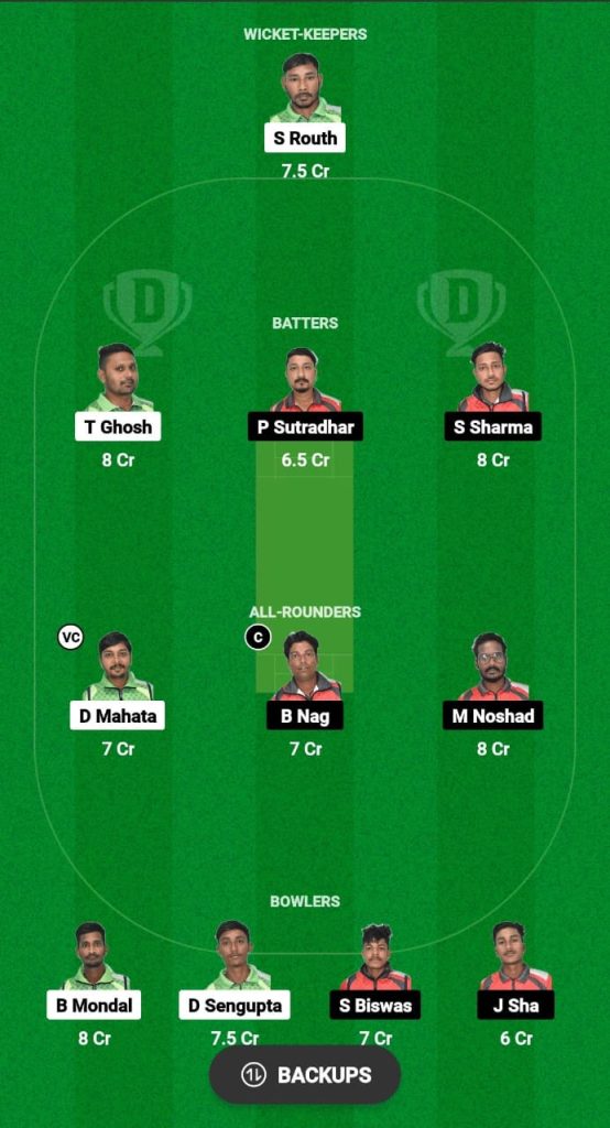 JF vs AT Dream11 Prediction Fantasy Cricket Tips Dream11 Team Kolkata NCC T20 