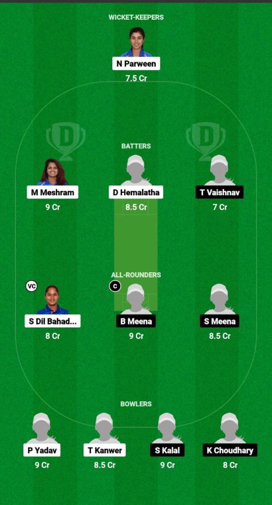 RAI-W vs RJS-W Dream11 Prediction Fantasy Cricket Tips Dream11 Team Indian Women's Domestic OD 