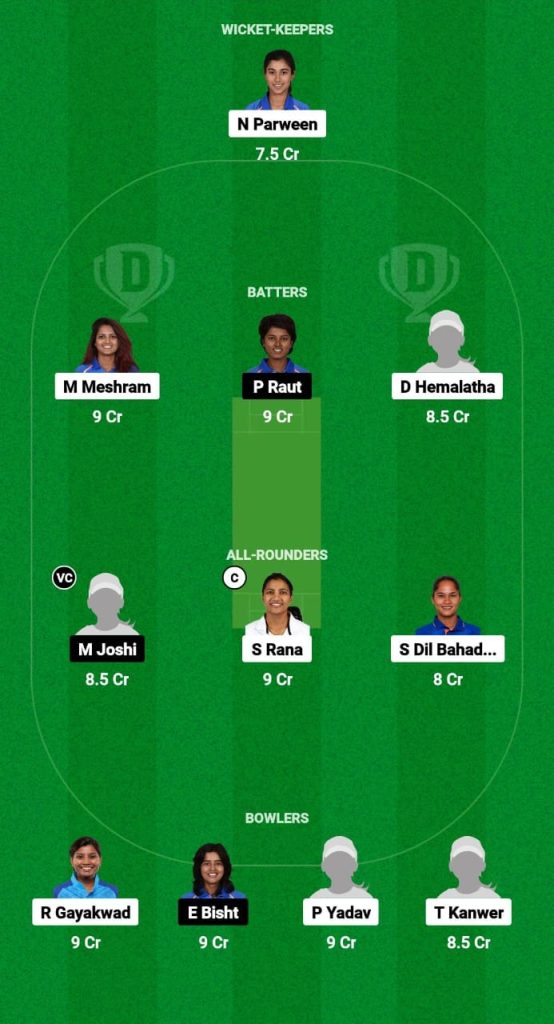 RAI-W vs UT-W Dream11 Prediction Fantasy Cricket Tips Dream11 Team Indian Women's Domestic OD 