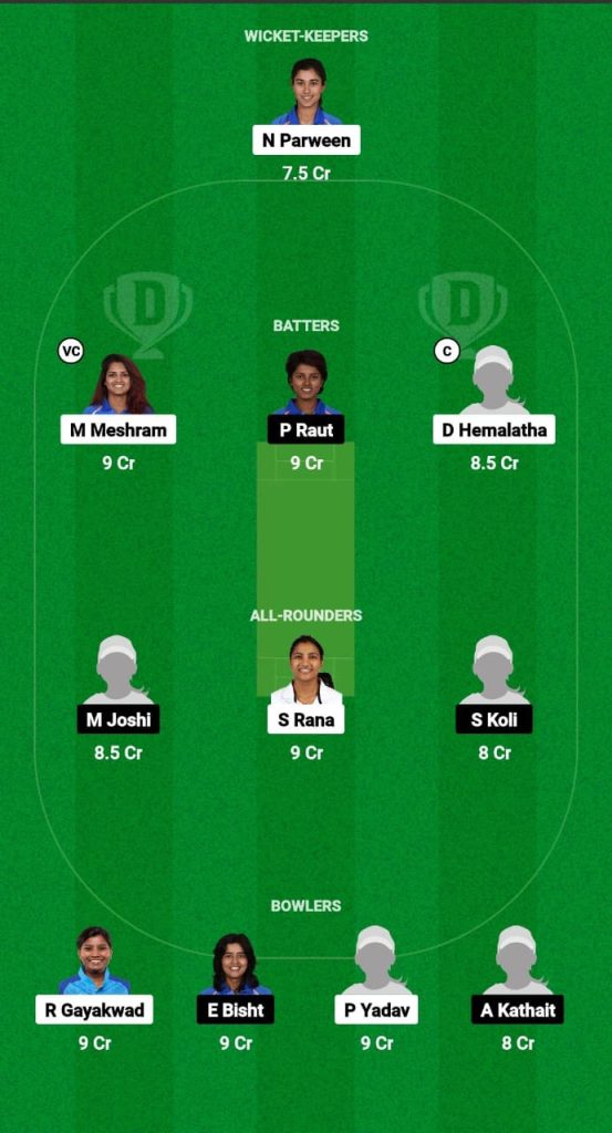 RAI-W vs UT-W Dream11 Prediction Fantasy Cricket Tips Dream11 Team Indian Women's Domestic OD 