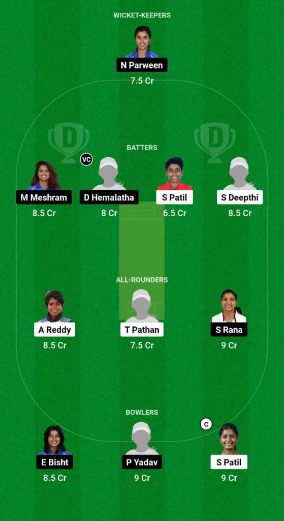 SZ-W vs CZ-W Dream11 Prediction Fantasy Cricket Tips Dream11 Team Indian Women's Inter Zonal OD 