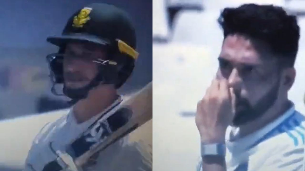 Mohammed Siraj sledges Nandre Burger