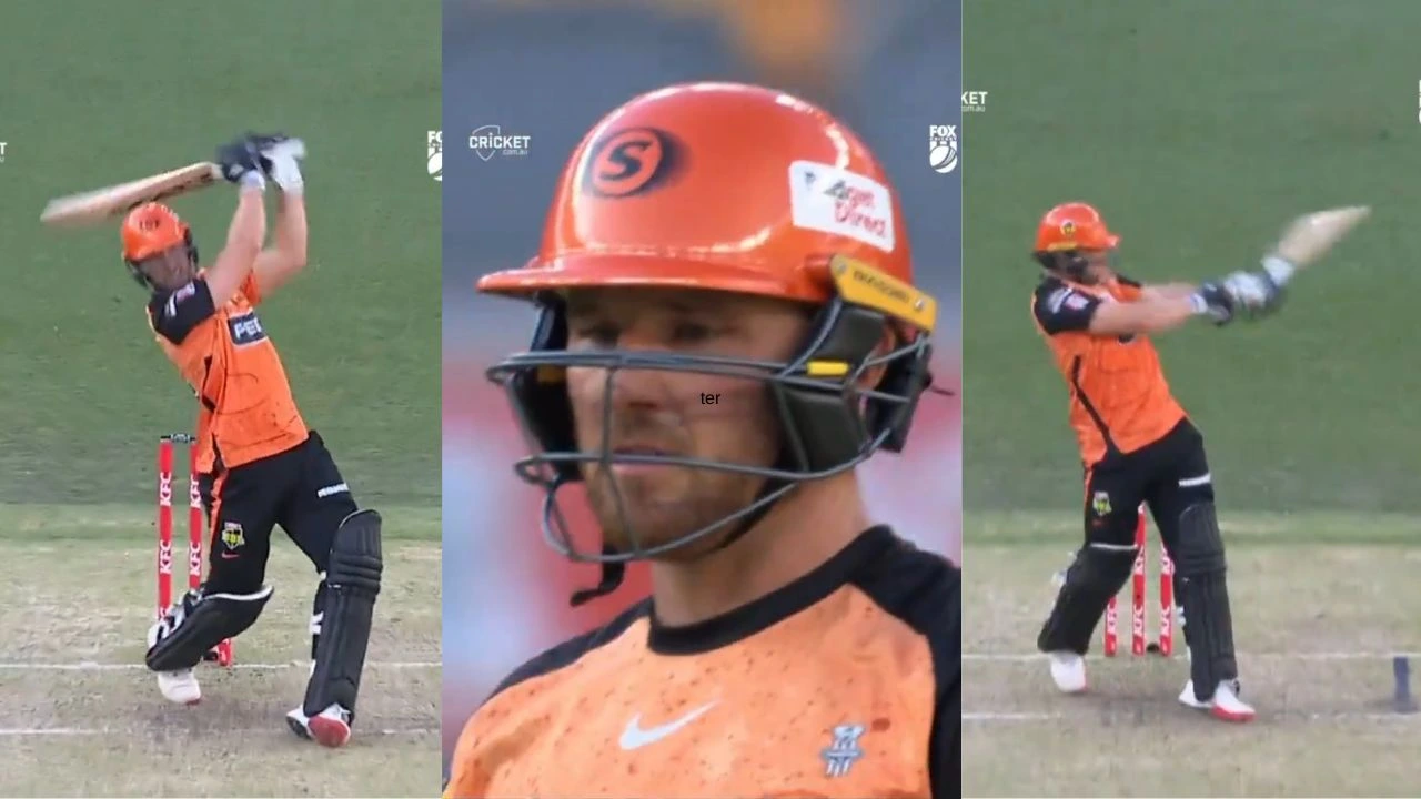 Laurie Evans smashed 28 off a Hayden Kerr over