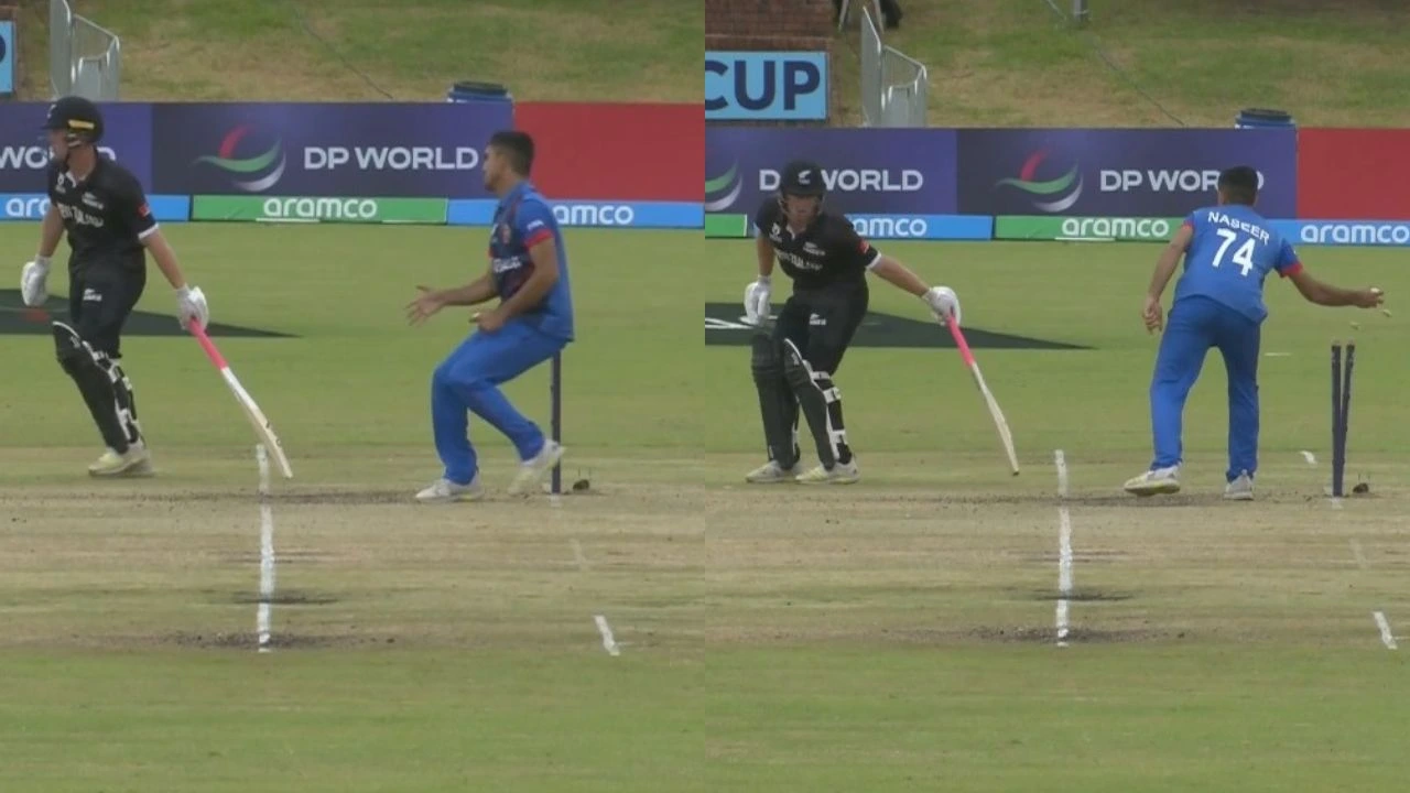 New Zealand vs Afghanistan Run Out At Non-strikers end, ICC Under 19 World Cup