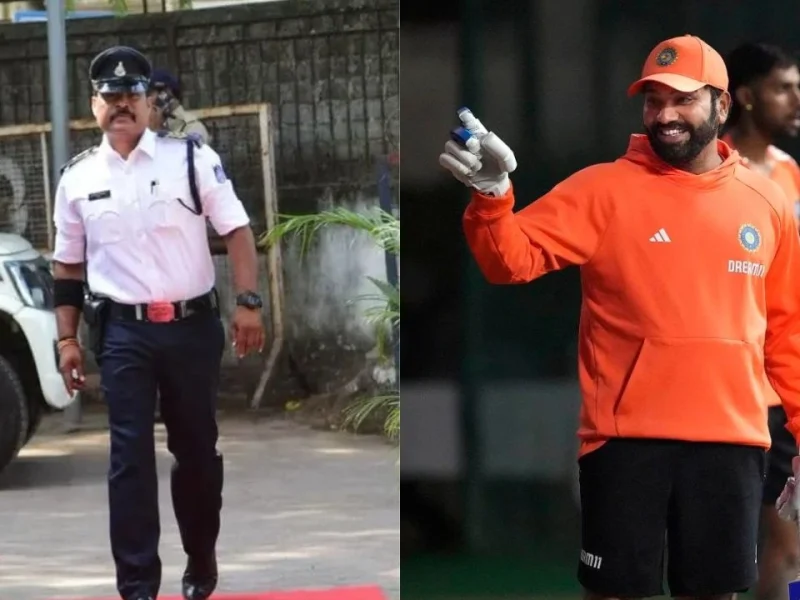 IND vs AFG: Indore Traffic Police Officer Expresses Gratitude Towards Rohit Sharma For His Heartwarming Gesture