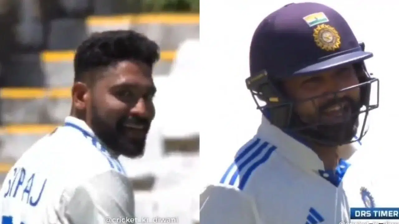 Rohit Sharma abuses while discussing about DRS with Virat Kohli, Mohammed Siraj