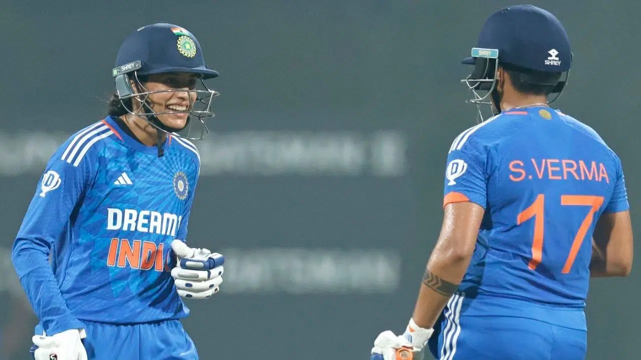 Shafali Verma, Smriti Mandhana help India Women beat Australia Women easily.