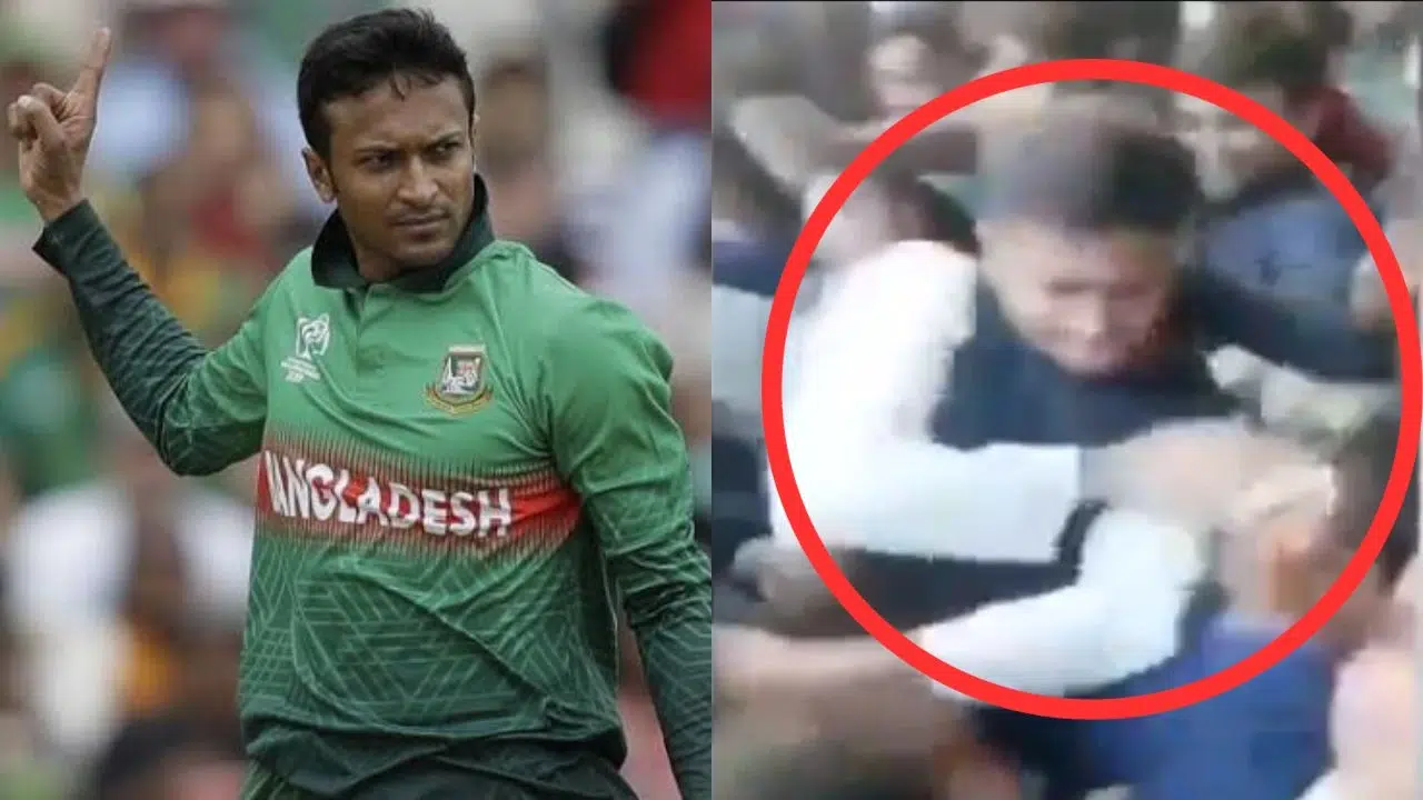 Shakib Al Hasan Slaps Fan