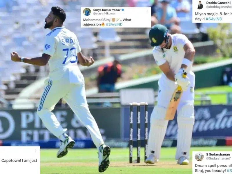 Twitter Reacts To Mohammed Siraj's sensational spell vs SA