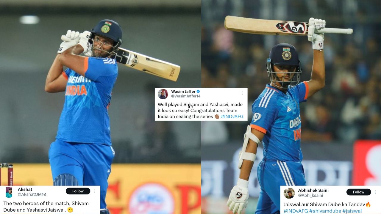 IND Vs AFG: "Made It Look Easy" - Twitter Hails Shivam Dube, Yashasvi ...