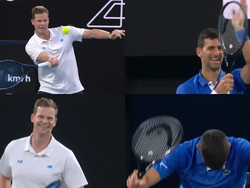 Watch Novak Djokovic bows down to Steve Smith