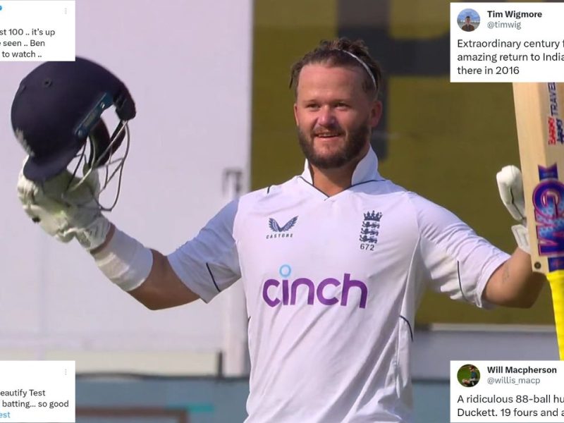 "Ben Duckett continues to beautify Test cricket" - Twitter reacts as batter blasts 88-ball hundred vs India