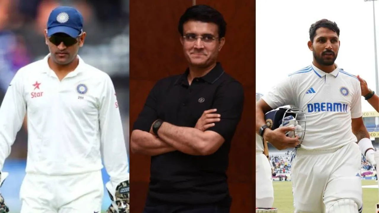 Dhruv Jurel, MS Dhoni, Sourav Ganguly
