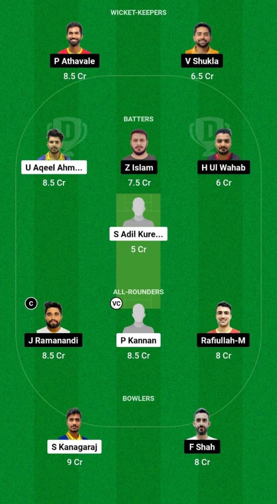 GGI vs AMR Dream11 Prediction Fantasy Cricket Tips Dream11 Team Oman D10 League