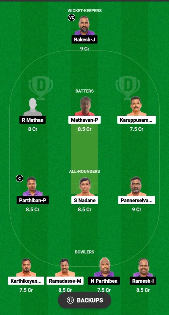 KXI vs PSXI Dream11 Prediction Fantasy Cricket Tips Dream11 Team Pondicherry Masters T10 
