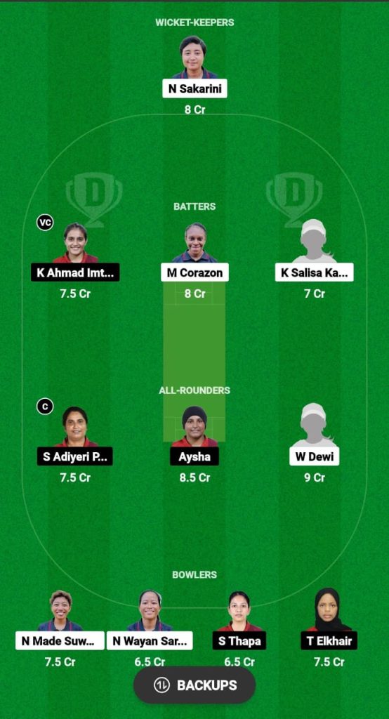 INA-W vs QAT-W Dream11 Prediction Fantasy Cricket Tips Dream11 Team ACC Women's Premier Cup