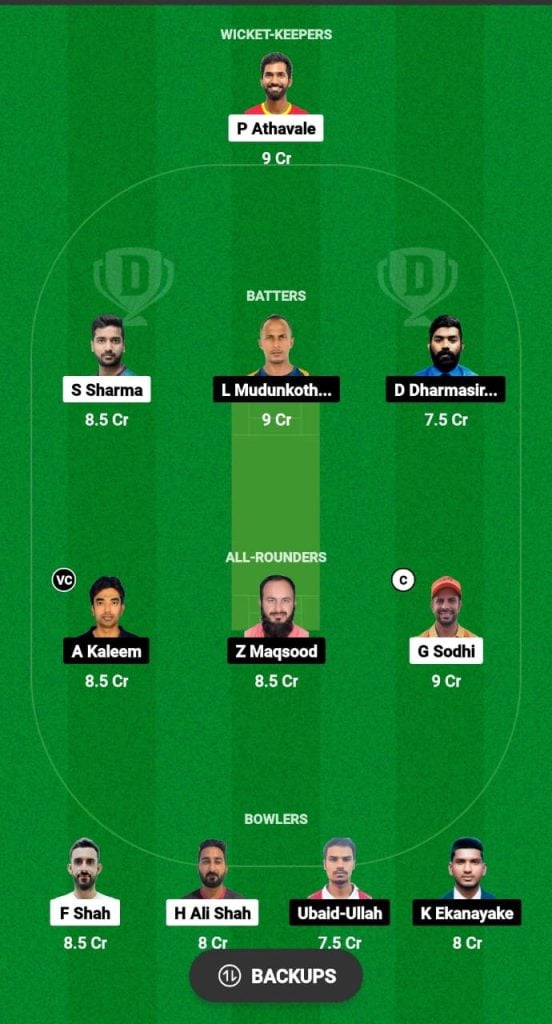AMR vs DAT Dream11 Prediction Fantasy Cricket Tips Dream11 Team Oman D50 2024 