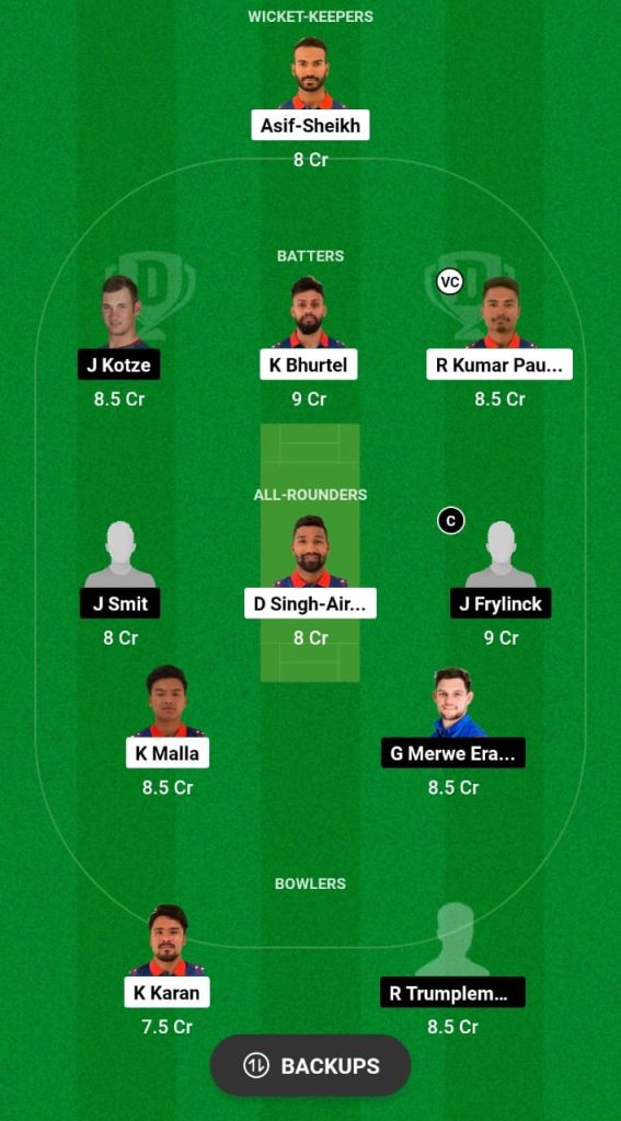 NEP vs NAM Dream11 Prediction Fantasy Cricket Tips Dream11 Team ICC CWC League 2 ODI 