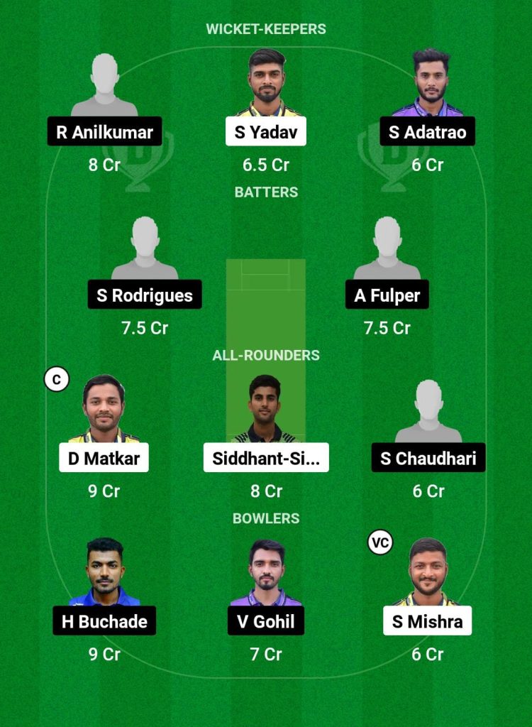 VAW vs SAS Dream11 Prediction Fantasy Cricket Tips Dream11 Team Navi Mumbai Premier League T20 