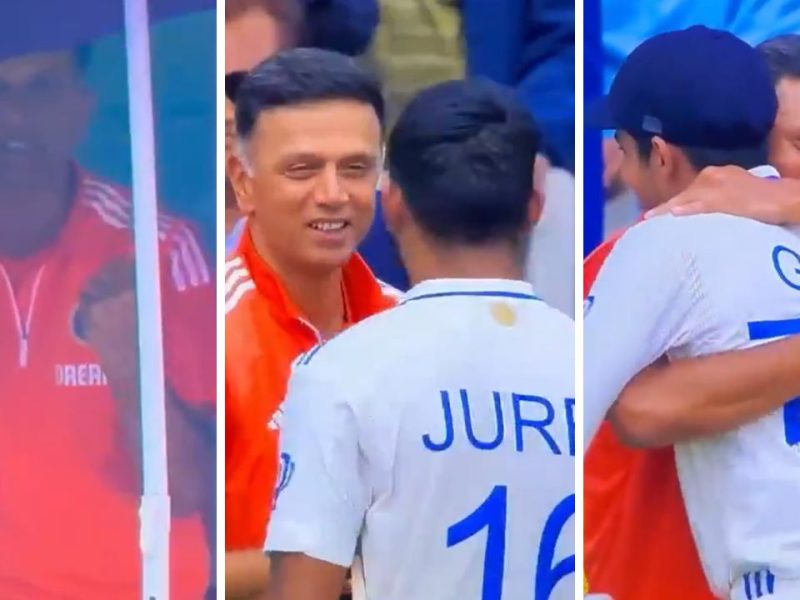 Watch: Rahul Dravid pumped up after Ranchi Test win; shares lovely hug with Shubman Gill, Dhruv Jurel