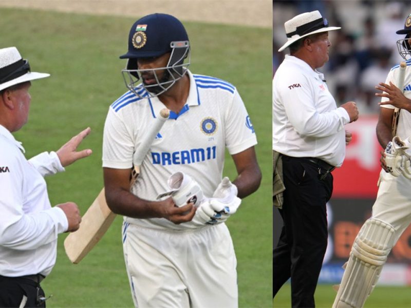 Ravichandran Ashwin, Umpire engaged in banter