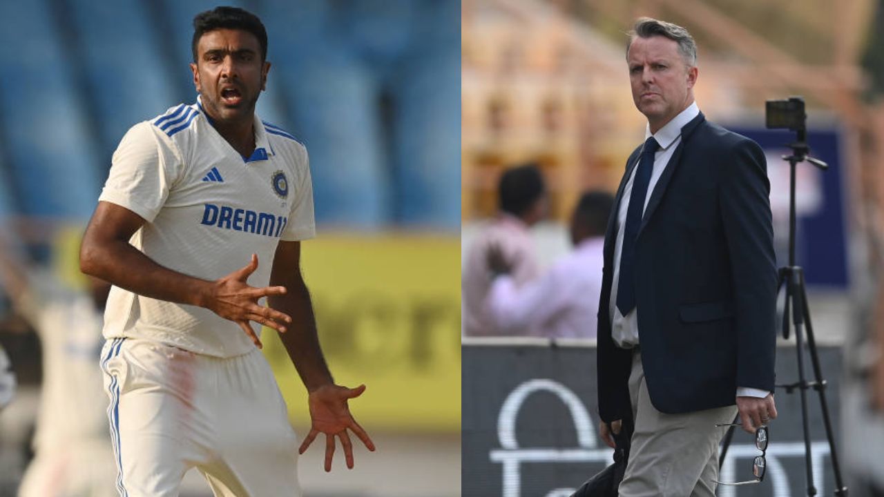 Ravichandran Ashwin and Graeme Swann